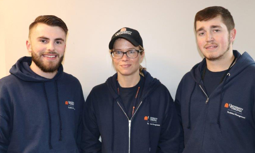 Apprentices Blake Shifflett, Ashley Bell and Matt Wood